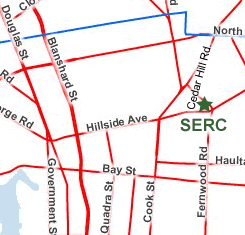 Map to SERC Office